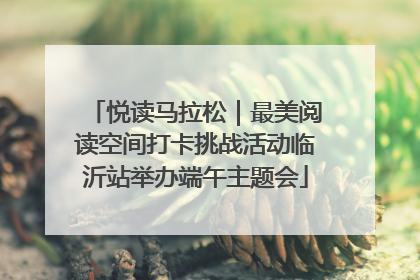 悦读马拉松｜最美阅读空间打卡挑战活动临沂站举办端午主题会