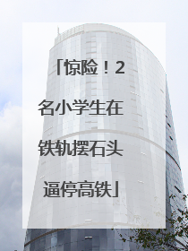 惊险！2名小学生在铁轨摆石头逼停高铁