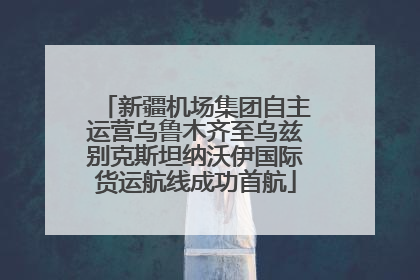 新疆机场集团自主运营乌鲁木齐至乌兹别克斯坦纳沃伊国际货运航线成功首航