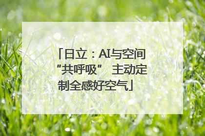 日立：AI与空间“共呼吸” 主动定制全感好空气