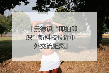 景德镇“即拍即识”新科技拉近中外交流距离