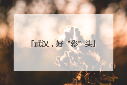 武汉，好“彩”头