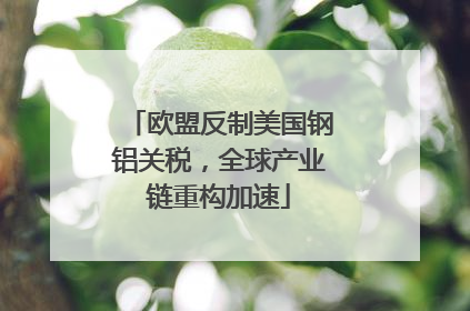 欧盟反制美国钢铝关税，全球产业链重构加速