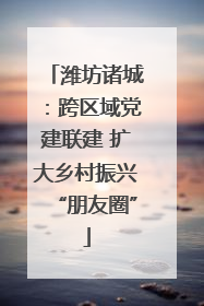 潍坊诸城：跨区域党建联建 扩大乡村振兴“朋友圈”