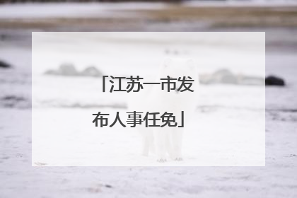 江苏一市发布人事任免
