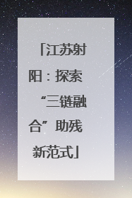江苏射阳：探索“三链融合”助残新范式