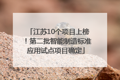 江苏10个项目上榜！第二批智能制造标准应用试点项目确定