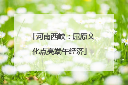 河南西峡：屈原文化点亮端午经济