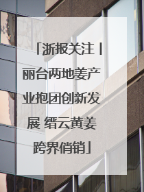 浙报关注丨丽台两地姜产业抱团创新发展 缙云黄姜跨界俏销