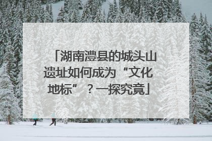 湖南澧县的城头山遗址如何成为“文化地标”？一探究竟