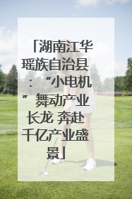 湖南江华瑶族自治县：“小电机”舞动产业长龙 奔赴千亿产业盛景