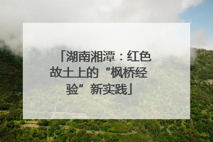 湖南湘潭：红色故土上的“枫桥经验”新实践