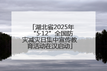 湖北省2025年“5·12”全国防灾减灾日集中宣传教育活动在汉启动