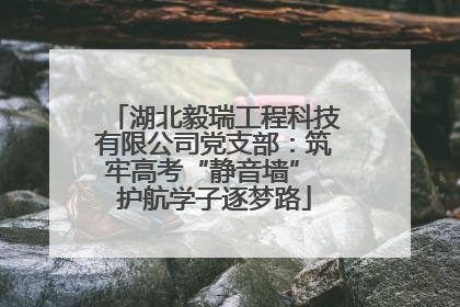 湖北毅瑞工程科技有限公司党支部：筑牢高考“静音墙” 护航学子逐梦路