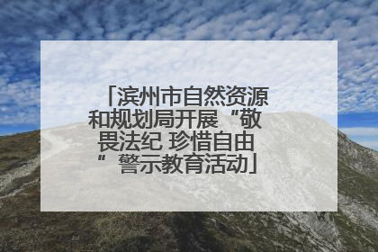 滨州市自然资源和规划局开展“敬畏法纪 珍惜自由”警示教育活动