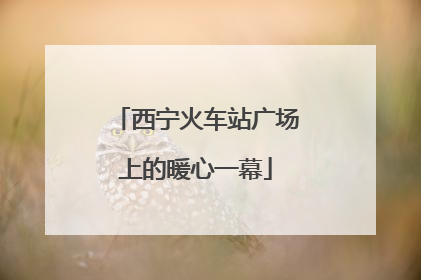 西宁火车站广场上的暖心一幕
