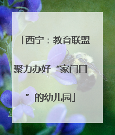 西宁：教育联盟聚力办好“家门口”的幼儿园