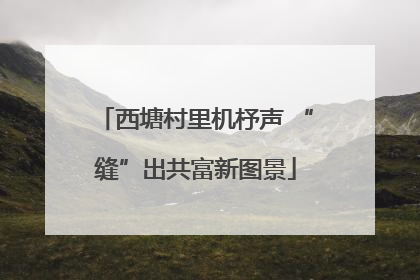西塘村里机杼声 “缝”出共富新图景