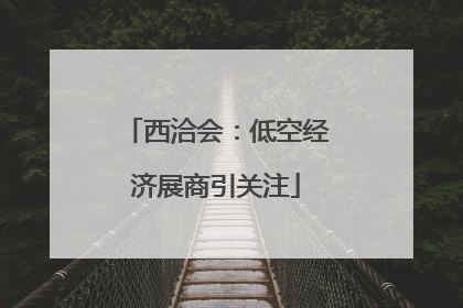 西洽会：低空经济展商引关注