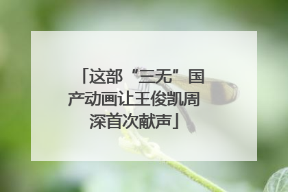 这部“三无”国产动画让王俊凯周深首次献声