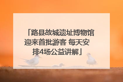 路县故城遗址博物馆迎来首批游客 每天安排4场公益讲解