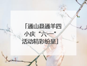 通山县通羊四小庆“六·一”活动精彩纷呈