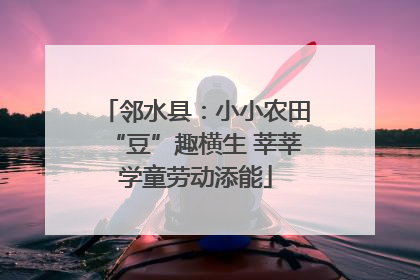 邻水县：小小农田“豆”趣横生 莘莘学童劳动添能