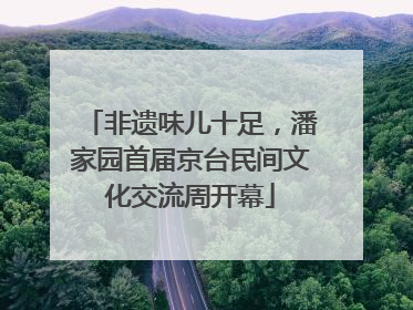 非遗味儿十足，潘家园首届京台民间文化交流周开幕