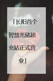长阳首个智慧光储超充站正式营业