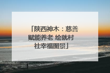 陕西神木：慈善赋能养老 绘就村社幸福图景