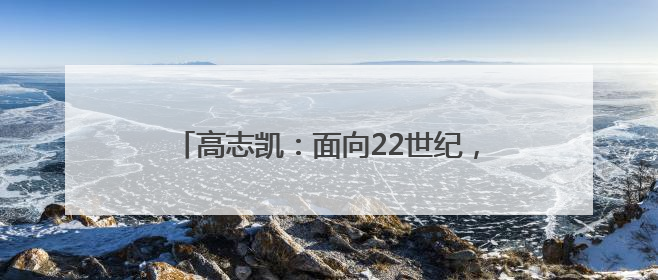 高志凯：面向22世纪，打造深圳世界级城市封面