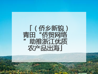 （侨乡新貌）青田“侨贸网络”助推浙江优质农产品出海