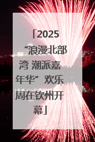 2025“浪漫北部湾 潮派嘉年华”欢乐周在钦州开幕
