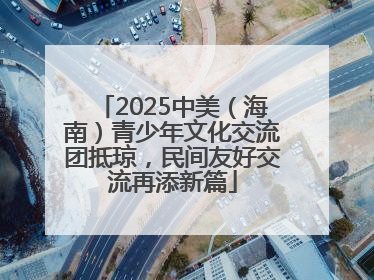 2025中美(海南)青少年文化交流团抵琼,民间友好交流再添新篇