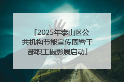 2025年泰山区公共机构节能宣传周暨干部职工摄影展启动