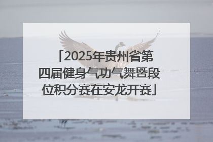 2025年贵州省第四届健身气功气舞暨段位积分赛在安龙开赛