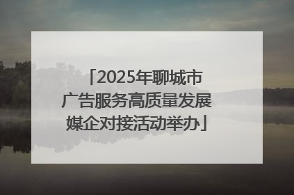 2025年聊城市广告服务高质量发展媒企对接活动举办