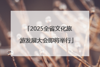 2025全省文化旅游发展大会即将举行