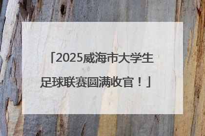 2025威海市大学生足球联赛圆满收官！