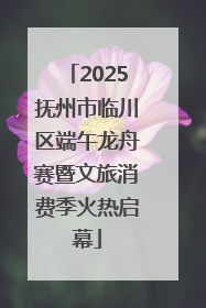 2025抚州市临川区端午龙舟赛暨文旅消费季火热启幕