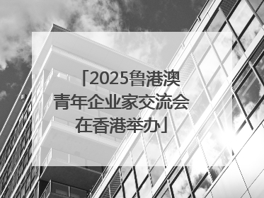 2025鲁港澳青年企业家交流会在香港举办