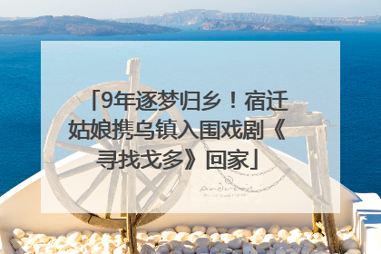 9年逐梦归乡！宿迁姑娘携乌镇入围戏剧《寻找戈多》回家