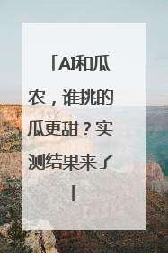 AI和瓜农，谁挑的瓜更甜？实测结果来了