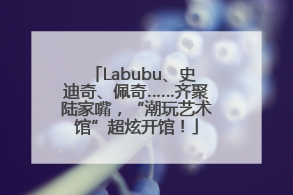 Labubu、史迪奇、佩奇……齐聚陆家嘴，“潮玩艺术馆”超炫开馆！